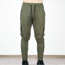 Load image into Gallery viewer, Joggers Slim Pants With Cargo Pockets - Dark Green
