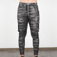 Load image into Gallery viewer, Joggers Slim Pants With Cargo Pockets - Dark Gray Camo