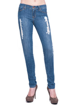Load image into Gallery viewer, Distressed Me Skinny Jean Medium Blue - LIMITED EDITION