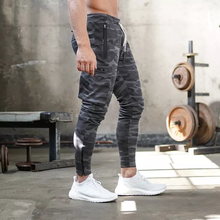Load image into Gallery viewer, Joggers Slim Pants With Cargo Pockets - Dark Gray Camo