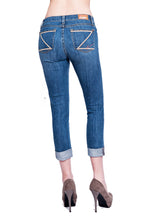 Load image into Gallery viewer, Short n Sassy Capri Distressed Medium Blue - LIMITED EDITION

